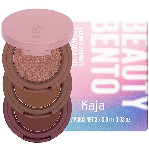 KAJA Beauty Bento Collection| Bouncy Shimmer Eyeshadow Trio | 09 Mocha Spritz - smoky neutral tones | 2019 Allure Best of Beauty Award, Beauty Bento | Cruelty free, K-Beauty Mini Palettes
