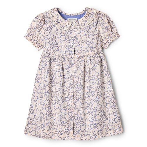 Amazon Essentials x Sofia Grainge Toddlers and Baby Girls' Cotton Sateen Dress with Collar