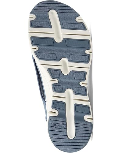 Skechers Women's Arch Fit - City Catch Womens Knit Slip-On Sandals, Slate, 8