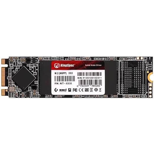 SSD KingSpec 512gb M.2 SATA 2280 Unidades Internas SSD, NGFF até 560MB/s (512GB)