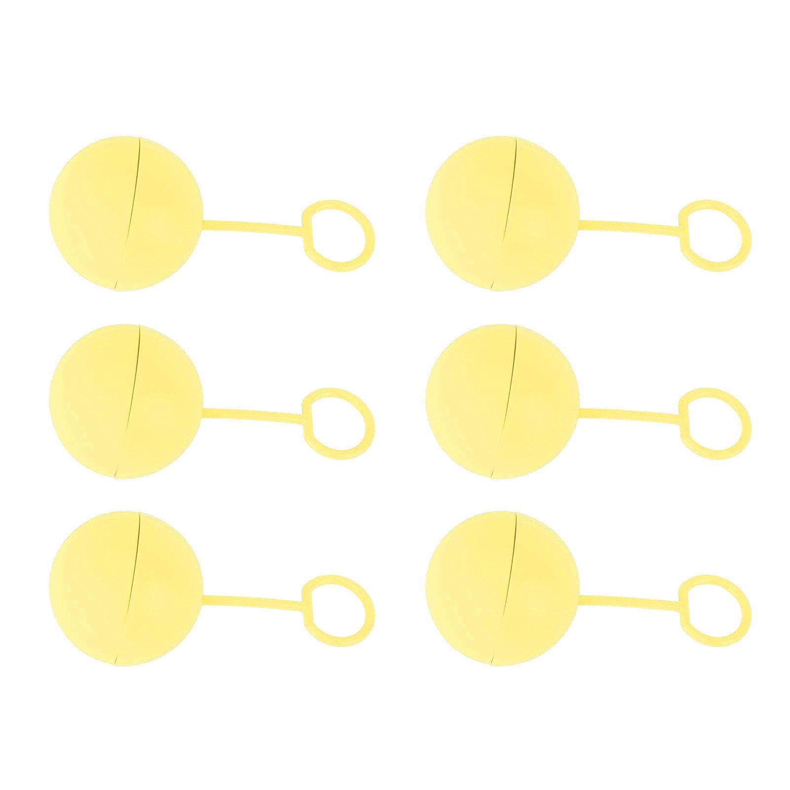 Water Ball Refillable Water Balloons Self Sealing Reusable for Pool Party (Yellow)