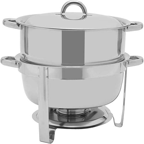 Miniatura 10 de Calentador de sopa de 14 cuartos de galón, calentador de sopa, suministros de catering, calentador de alimentos, juego de bufé de acero inoxidable