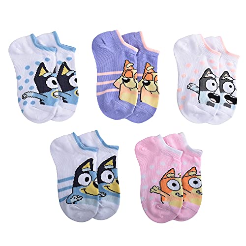 Bluey Kids No Show Socks, Pink, Small