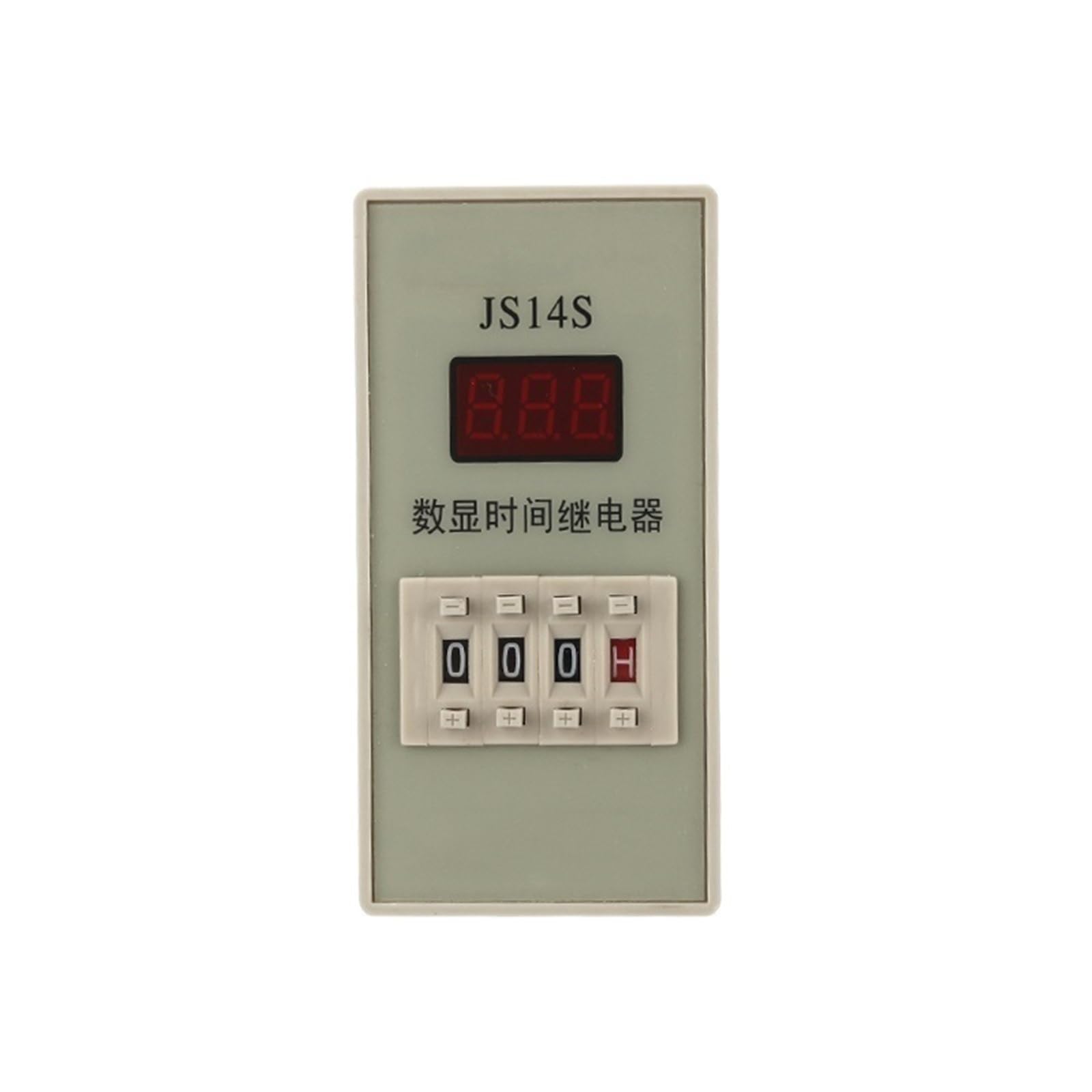 Relé de Tiempo JS14S AC 220V 380V Temporizador de retardo 0,01s-999H Temporizador Digital programable con Base de Enchufe(AC380V)