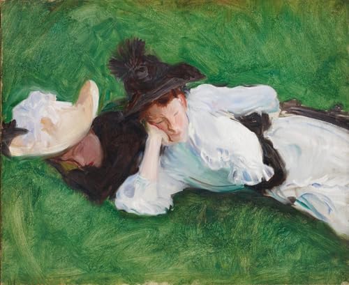 Poster Deux filles sur une pelouse John Singer Sargent graffiti 60x90