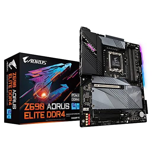 Gigabyte Z690 AORUS Elite DDR4 ATX Placa-mãe - Suporta processadores Intel Core de 12ª geração (LGA 1700), 16+1+2 VRM design, memória DDR4-5333(OC)