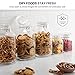 Bormioli Rocco Glass Fido Jars - 135¼ Ounce (4 Liter) with hermetically Sealed hinged Airtight lid for Fermenting, Preserving, Bulk - dry Food Storage, With Paksh Novelty Chalkboard Label Set (2 Pack)
