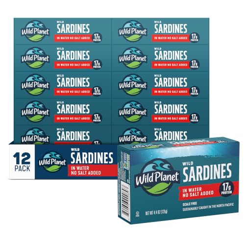 Wild Planet Sardines in Water, No Salt Added