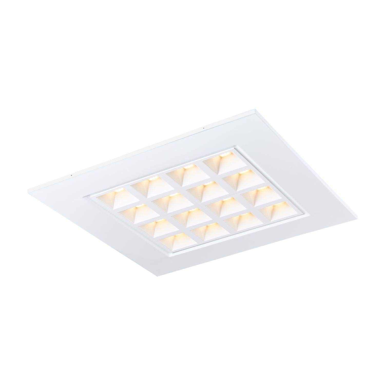 SLV Wpuszczana lampa sufitowa SLV PAVANO 620x620 / spot LED, lampa projektorowa, reflektor sufitowy, lampa sufitowa, lampa wpuszczana, oświetlenie wewnętrzne / 3000K 3200lm biała 100 stopni