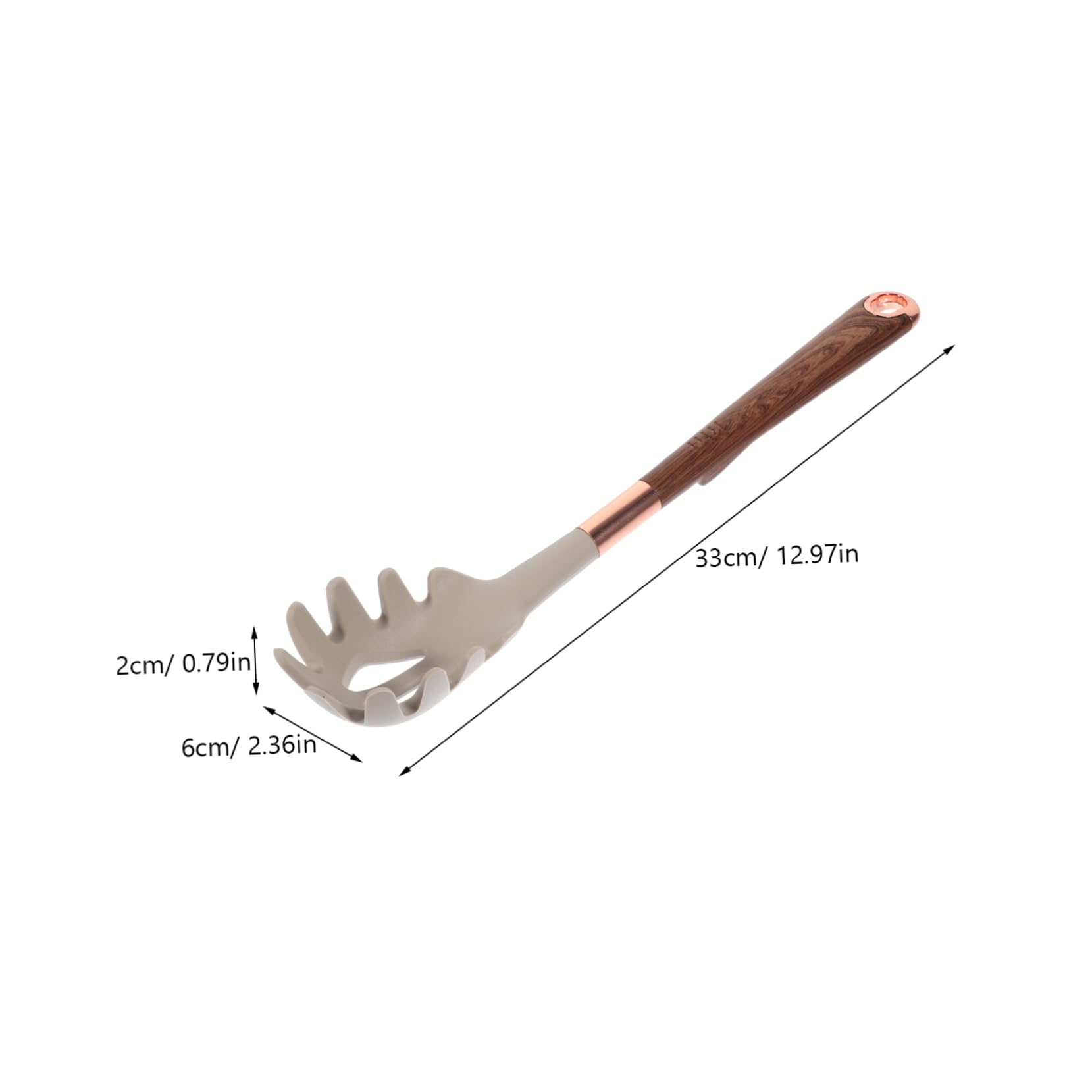 CIYODO Noodle Making Scoop Pasta Fork and Strainer Kitchen Utensil Noodle Server Silicone Pasta Accessory