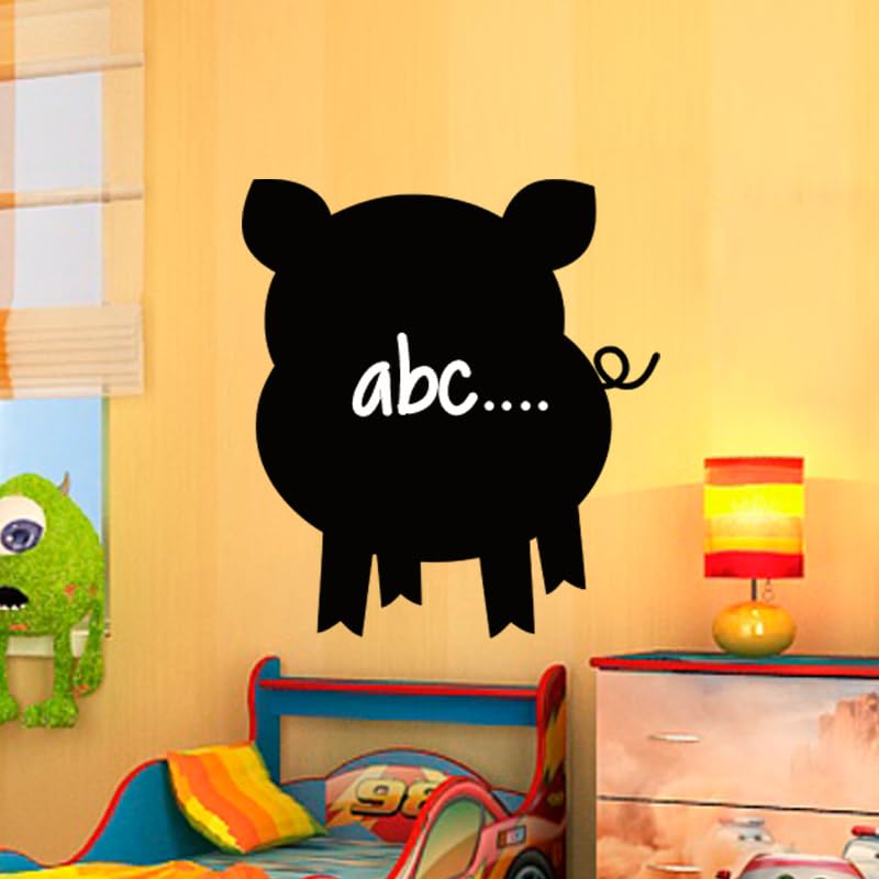 Ambiance sticker ardoise tableau noir effaçable silhouette