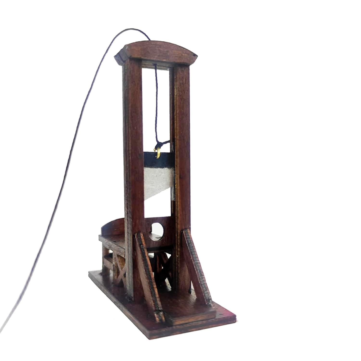 Miniature French Guillotine Mini Model Creative Halloween & Christmas Tree Ornament Decoration Creative and novel decorative pendant,scale1/72 (Guillotine model)