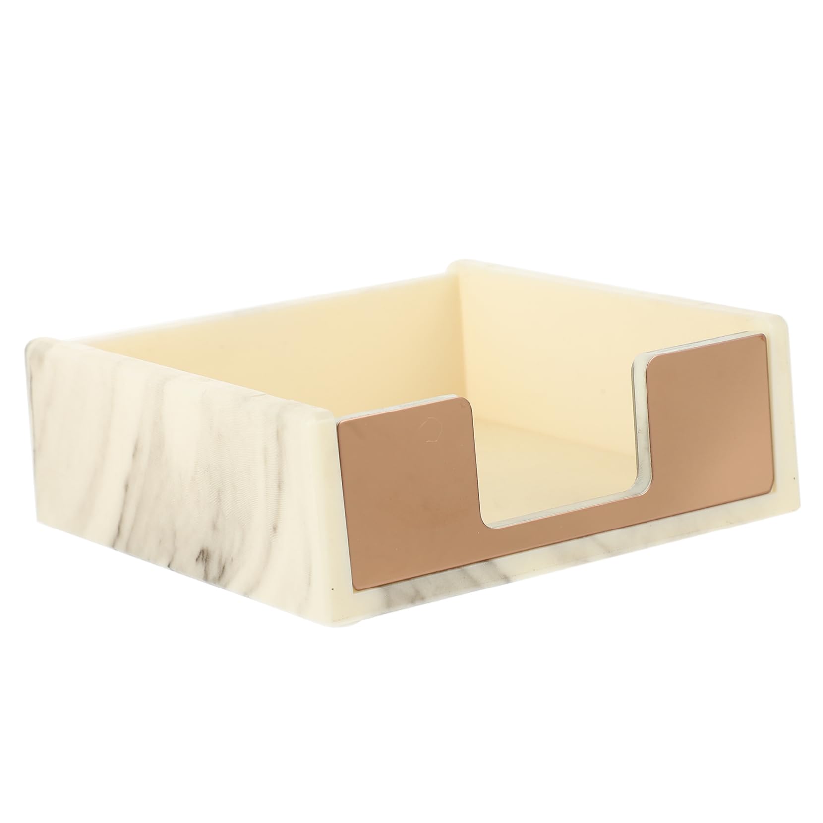 STOBOK 3Er-Box Notizkasten Notizblock-Organizer Memo-Hafthalter aufbewahrungsdose storage boxes Notizblöcke Notizblockhalter Schreibtisch kleiner Notizblockhalter Roségold Veranstalter