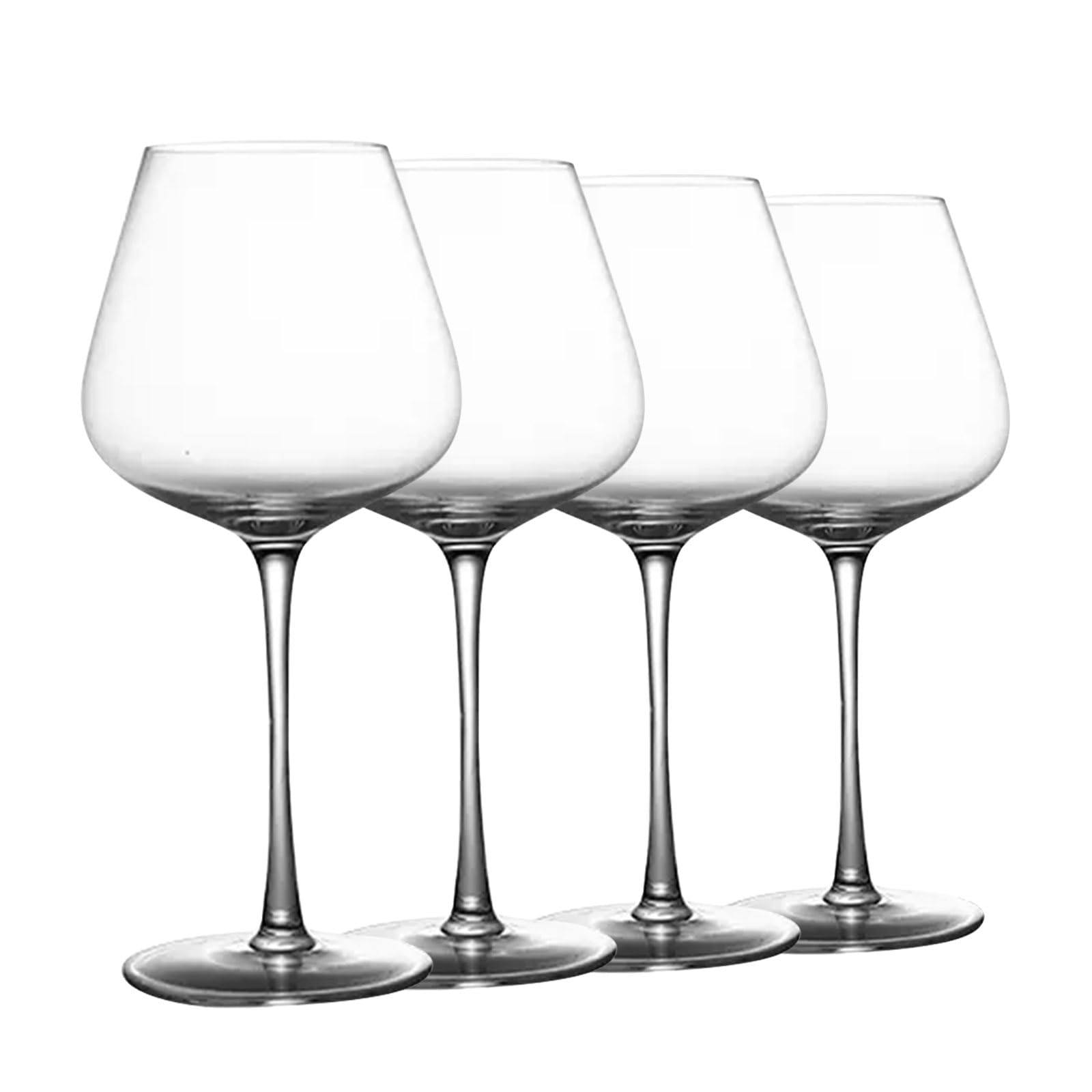 Rotwein Gläser Für Große Hand Geblasene Weingläser Lange Stiel Kristall Weingläser 18.5Ozml Für Hotels Bars/a/Satz Von 4