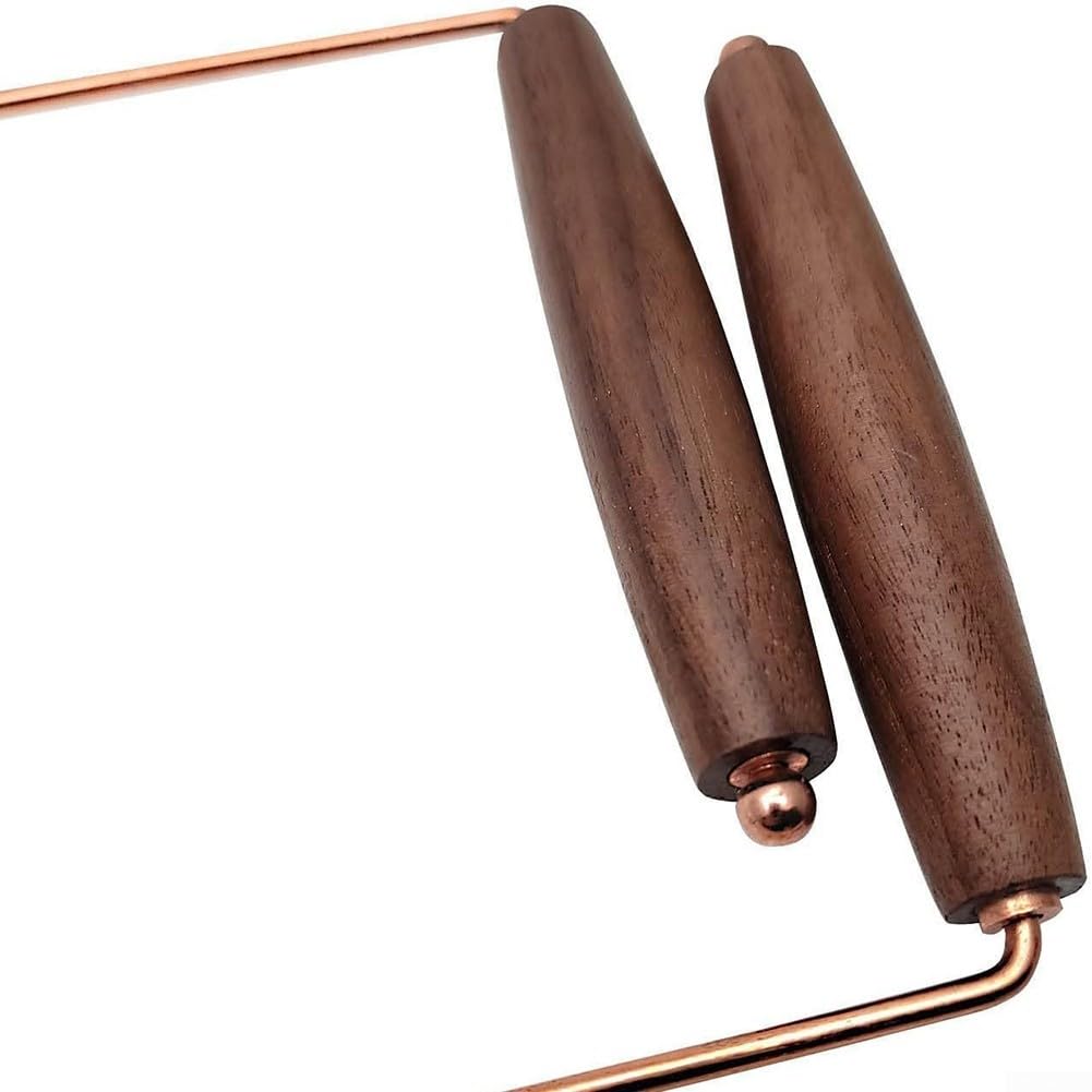 ReachMall 1 paire de baguettes de détection de métaux en cuivre pur, baguettes de détection de cuivre pur, baguettes de détection de cuivre portables, Instruments de mesure pour détection de métaux