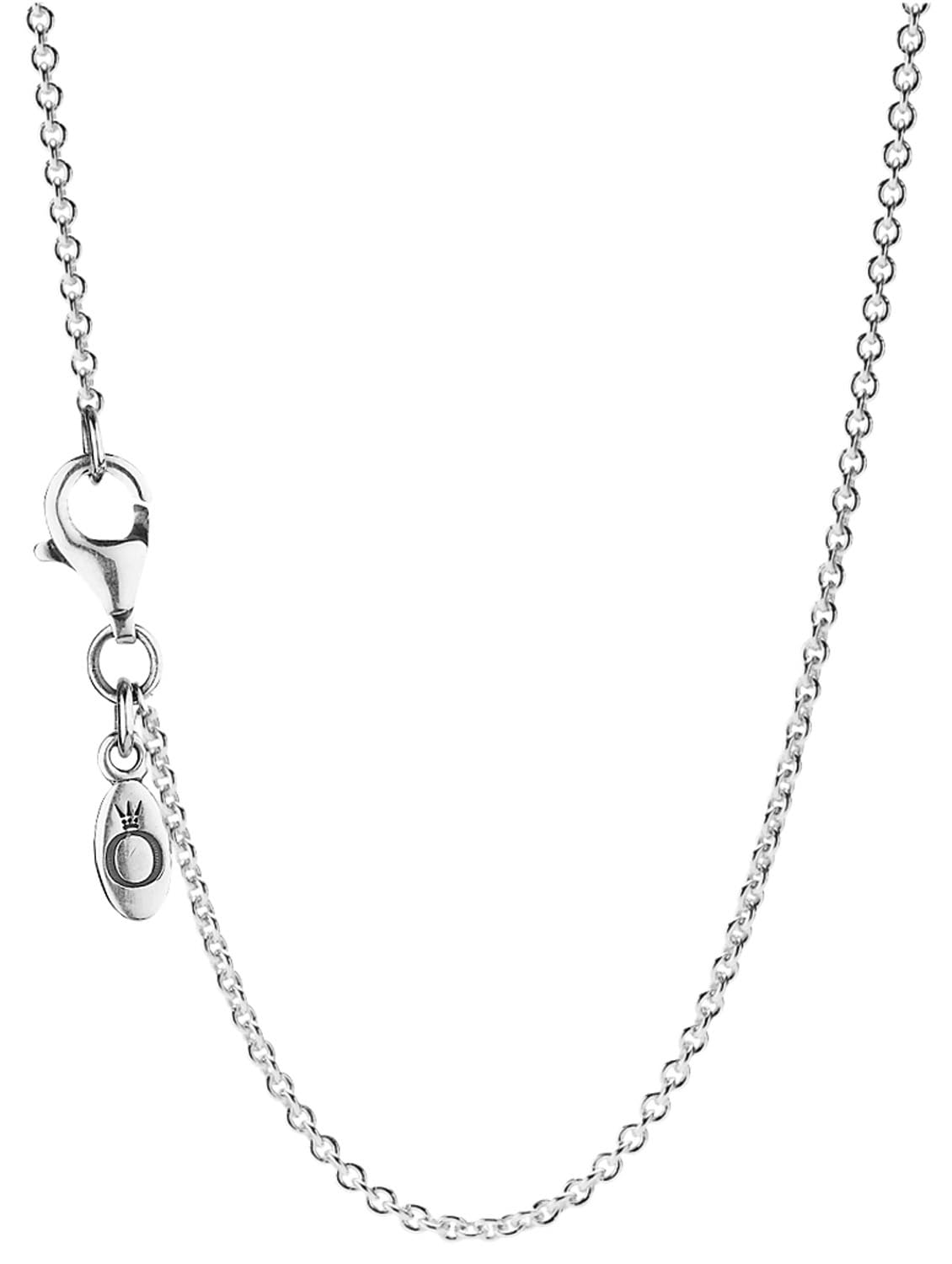 PANDORA Collar de mujer con colgante de corazón de chakra azul, plata Lote