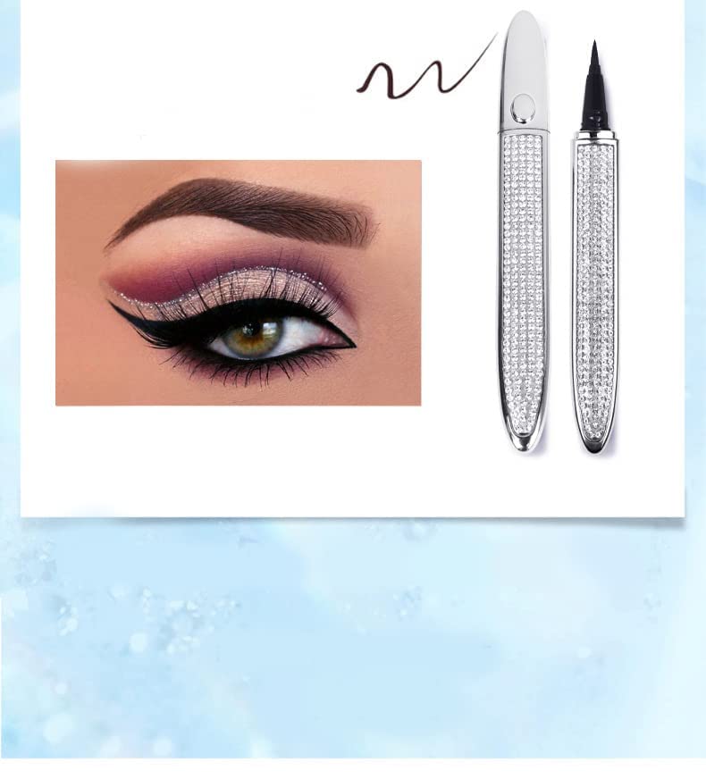 Miniatura 2 de Lápiz delineador de ojos autoadhesivo con pegamento para pestañas, mágico autoadhesivo de larga duración, no magnético, sin florecer, delineador de