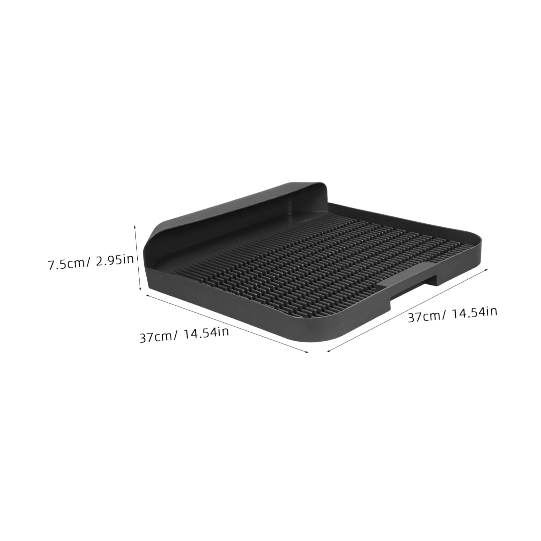 Cat Litter Tray Mat Non-slip Deep Litter Box Rug With Raised Edges For Scatter Control Easy To Clean And Portable