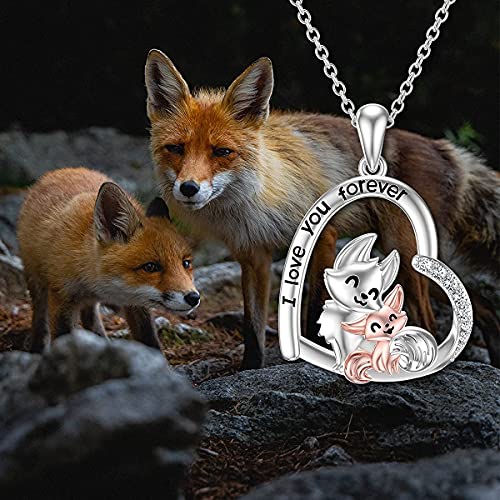 PROESS Sterling Silver Animals Necklace Cute Pendant Necklace for Couples Sister Daughter Mother Birthday Jewelry Gifts3