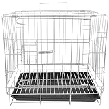 La bandeja extraíble fácil de limpiar de esta jaula para pájaros facilita el mantenimiento, permitiendo una limpieza rápida y cómoda.