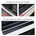for KIA Sorento Carens Soul Rio Cerato Forte Optima Sedona Koup 4D Carbon Fiber Door Sill Guard Protector Kick Plate Trim Covers Stickers with Constellation Libra Pattern Blue 4Pcs