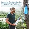 Waterdrop Gravity Water Filter Straw, Camping Water Filtration System, Water Purifier Survival for Travel, Backpacking and Emergency Preparedness, 1.5 gal Bag, 0.1 Micron, 5 Stage Filtration #1