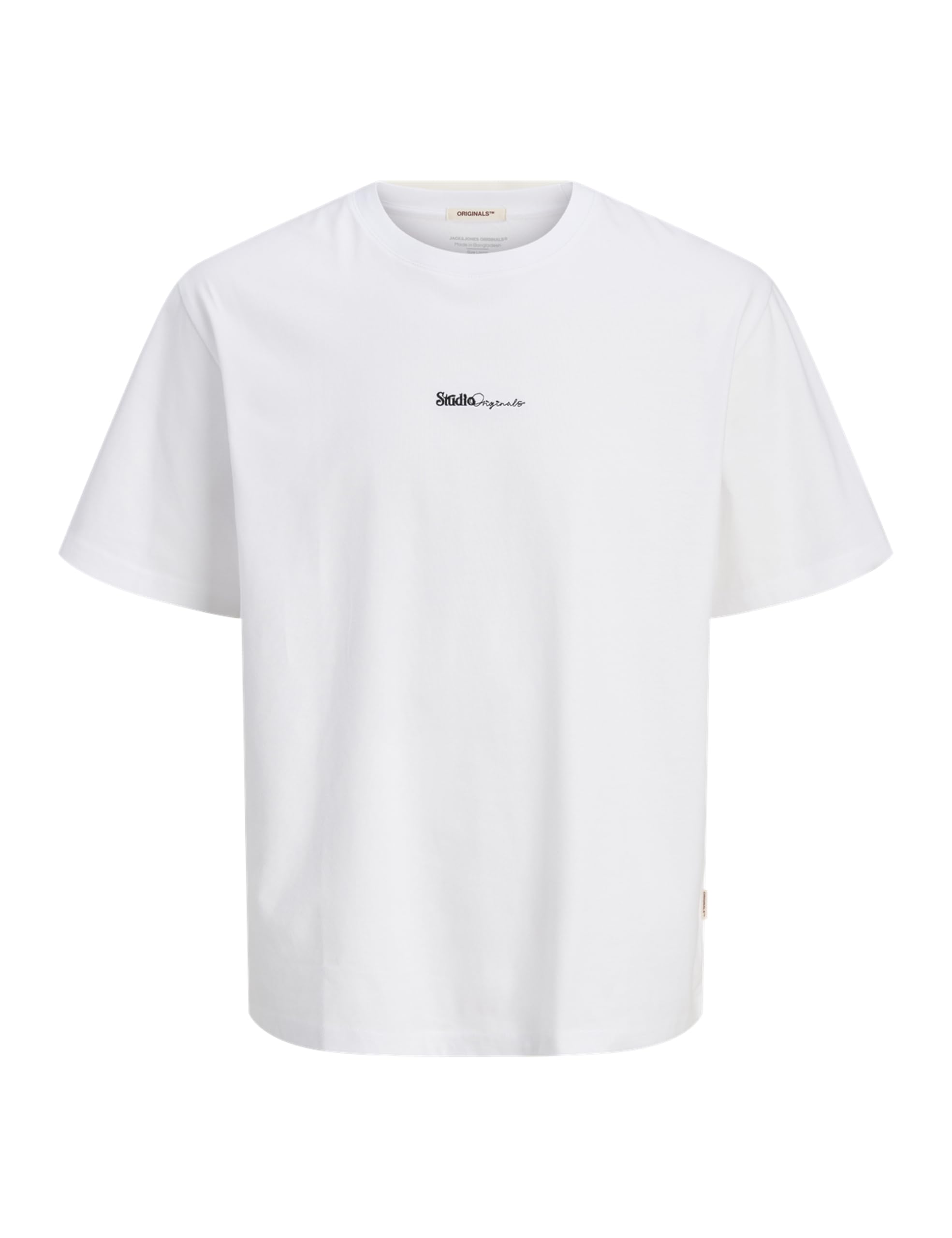 JACK & JONES Joracapulco Minimal Branding Tee Ss Cn, Bright White, M