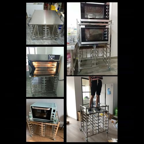 Carrito para panaderos comercial adecuado para pizza y panadería 7