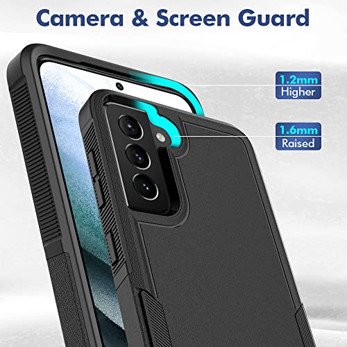 WOGROO for Galaxy S21 Plus Case, Shockproof, Strong and Durable Phone Protective, Black - image 6