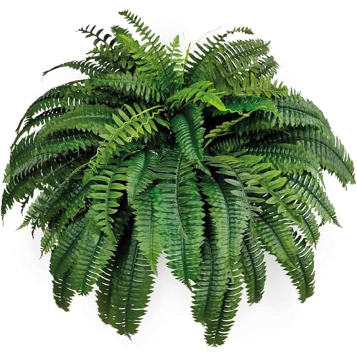 One 48 Inch 88 Branch Artificial Boston Fern Bush Plant Arrangement
