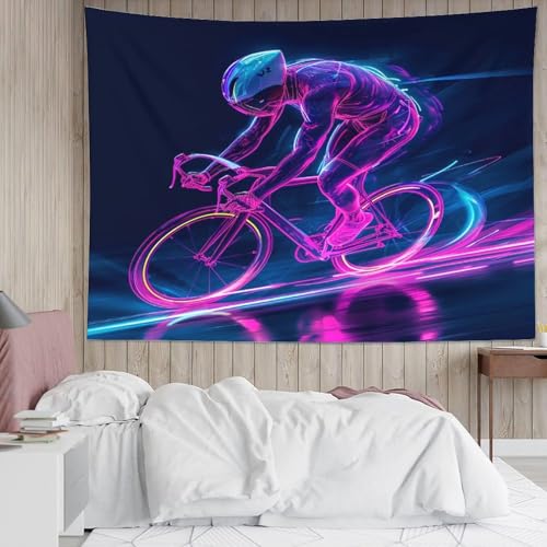 Tenture murale 3D VTT en polyester doux lavable pour une décoration durable