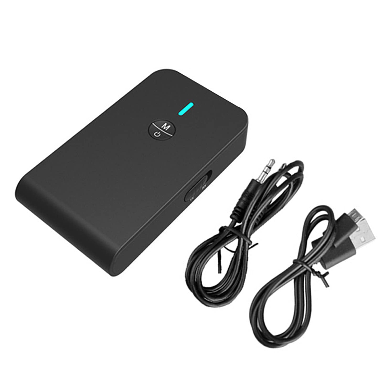 Trasmettitore Bluetooth, Adattatore Audio Wireless 2 in 1 con Cavo Audio Digitale da 3,5 Mm, Ricezione Bluetooth, Bassa Latenza, per TV/Lettore MP3/PC/auto/altoparlante/home Theater