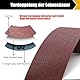 Mojucraft 2.5 Meter Schleifpapier Rolle, Schmirgeltuch Rolle Schleifleinen 40/80/120/180/220 Korund Schleifpapier set für Metall und Holz
