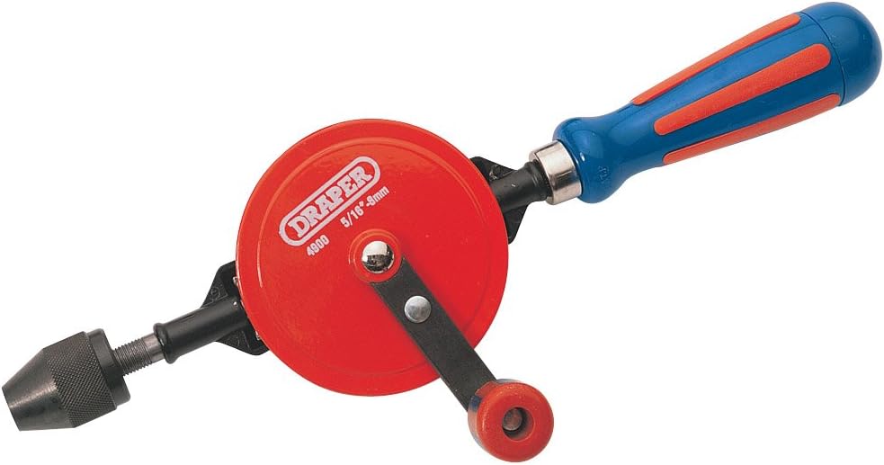 Perceuse à Main Draper 13838 – 8mm, Mandrin 1cm, Double Pignon – NEUVE