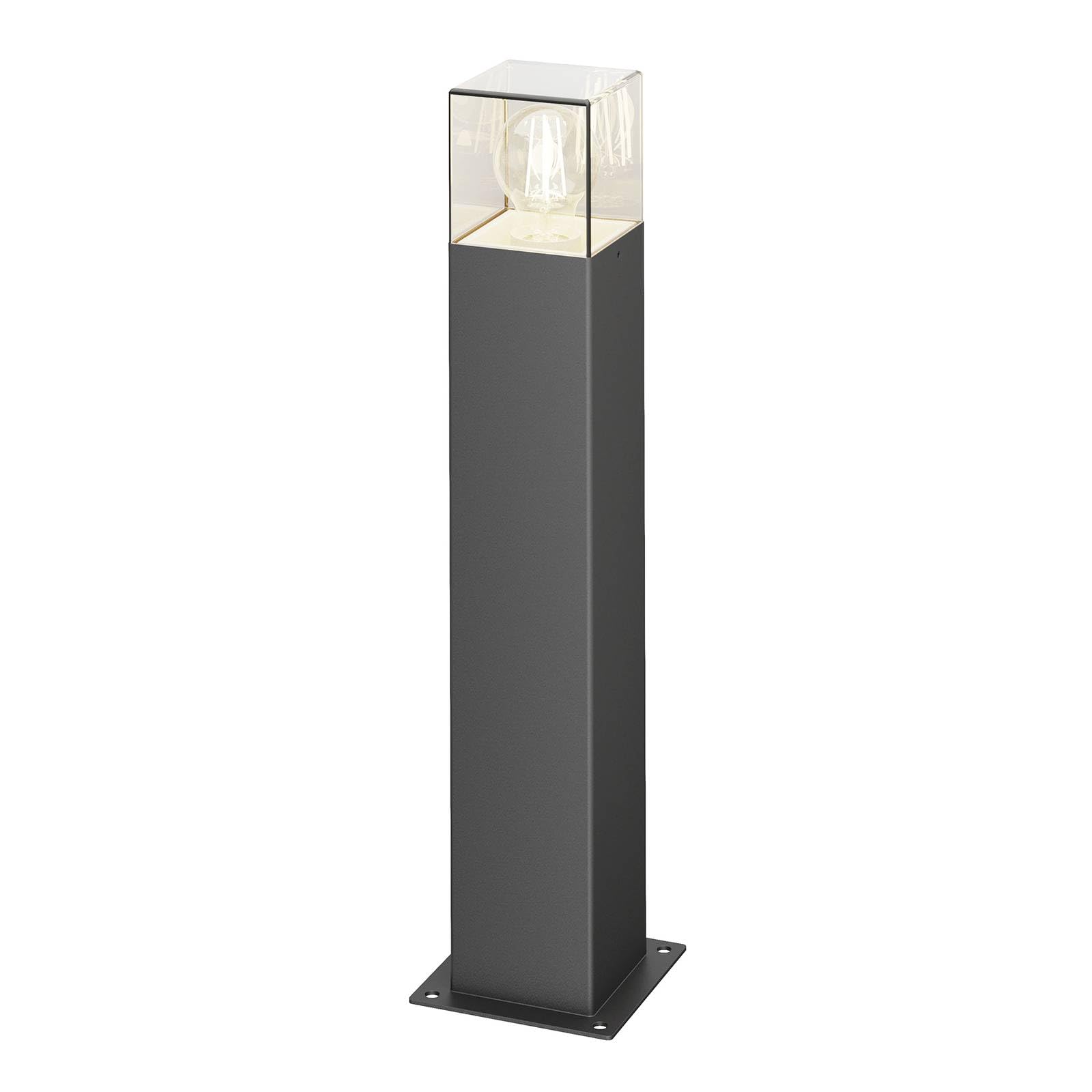 Outdoor Lights 'Keke' dimmable (Modern) in Black Made of Aluminium (1 Light Source, E27) from Lucande | Pillar Lights, Garden Light, Path Light, Bollard Light, Path lamp, Pillar Light