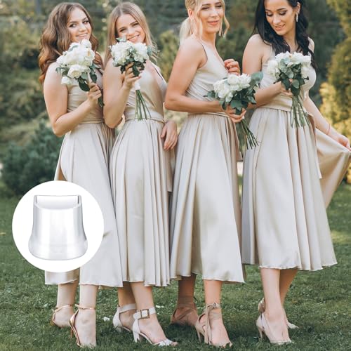 Image of cobee 8 Pairs High Heel Protectors, 4 Sizes Heel Caps for High Heels, Heel Repair Cover Heel Stoppers Perfect for Grass Wedding Gravel Wetlands Outdoor Events(Transparent)
