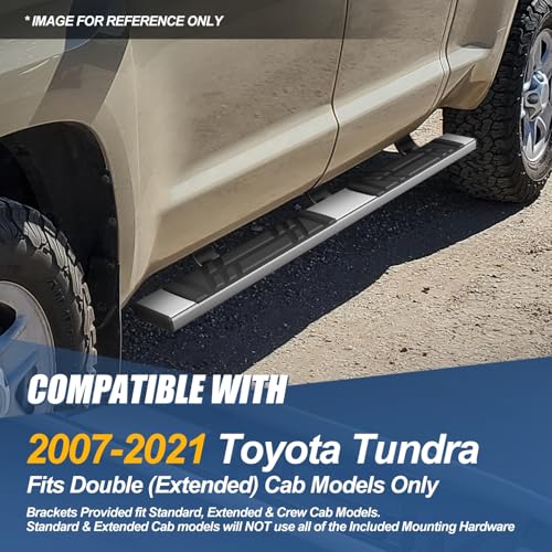 Estribos de Acero Inoxidable para Toyota Tundra Double Cab miniatura 7