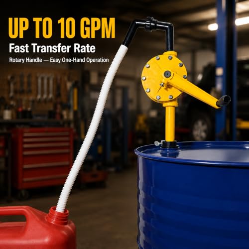 55 Gallon Manual Rotary Drum Pump