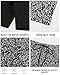 JACK SMITH Women's 20'' Knee Length Skirts Athletic Golf Skorts for Woman Drawstring Waist with Mesh Shorts Pockets(Black Leaves,L)