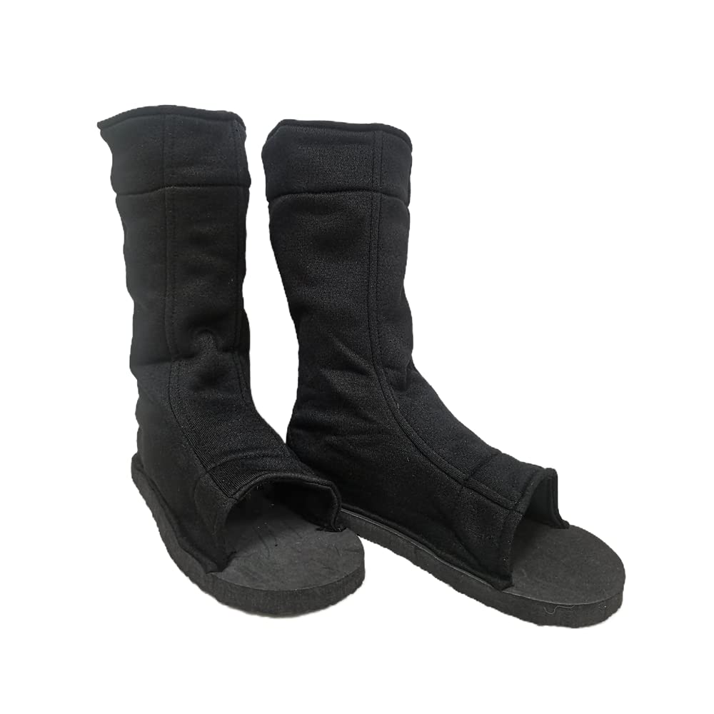 ZNZXYCOS US Size Anime Cosplay High Boots Black Shoes Adult and Child Halloween Accessories