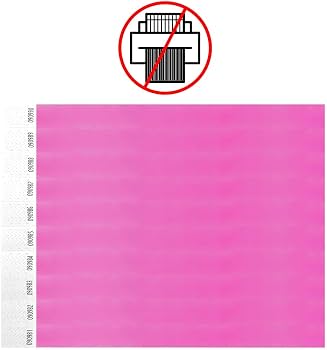 100 Bracelets D'identification En Papier - Résistants à L'eau Et à La Déchirure, Longueur 25 Cm, Fermeture Adhésive Sécurisée - Pour événements, Festivals, Parcs Aquatiques