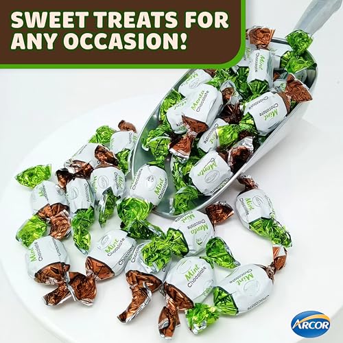 Mint Chocolate Candy Filled - Bulk Individually Wrapped - 5 Pounds Approx 420 Pieces