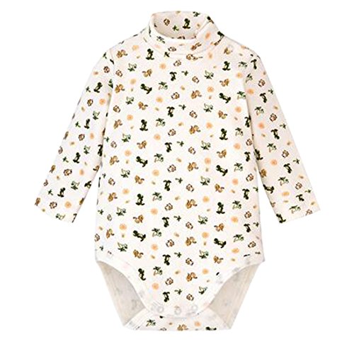 Blueleyu - Body - Souple - Manches longues - Bébé (fille) 0 à 24 mois - Beige - 2 mois – vue 3