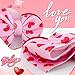 YanJie 7'' Valentines Hair Bow for Baby Girls Heart Headbands Valentine Hair Accessories for Infants Pink Headband Cute Bowknot Barrettes Hearts Outfit
