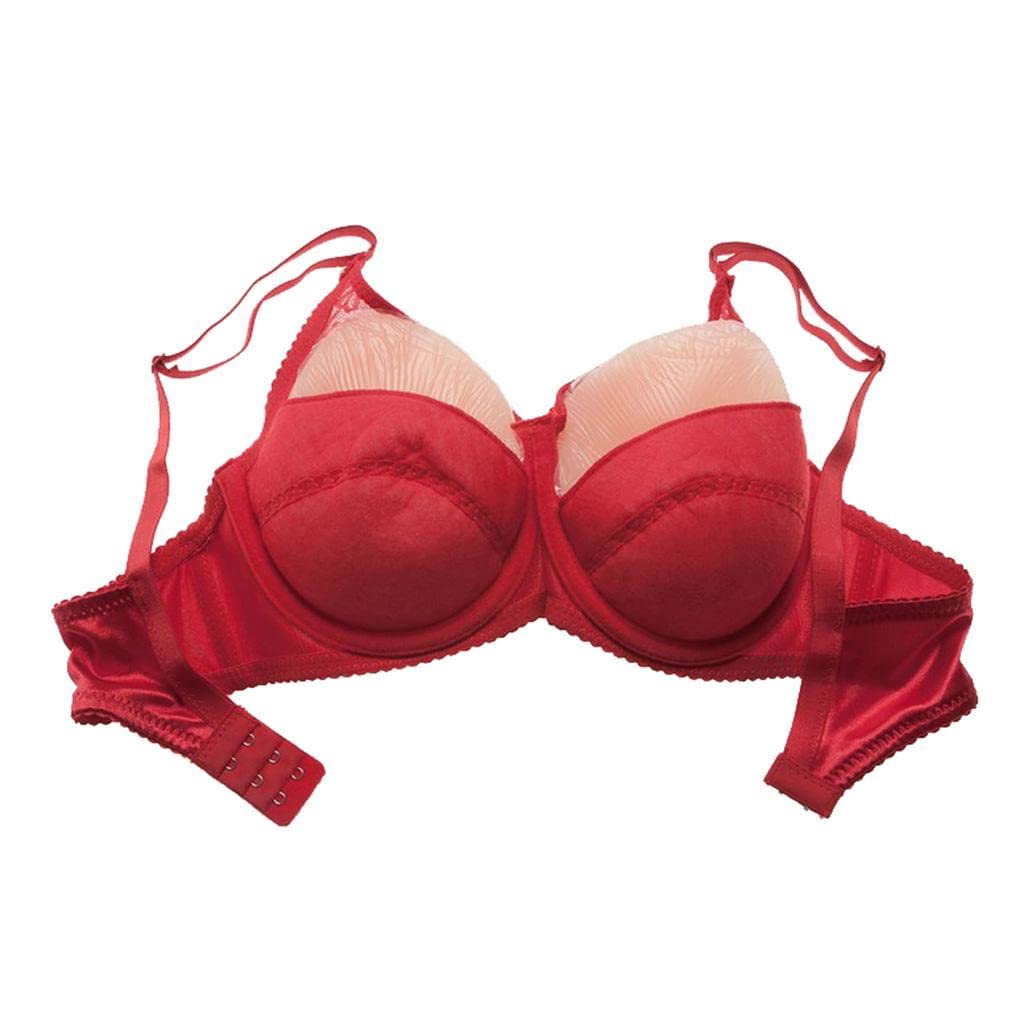 snappsy Special Pocket Bra for Fake s Silicone Forms Brassiere Red 42-95D-picture-22