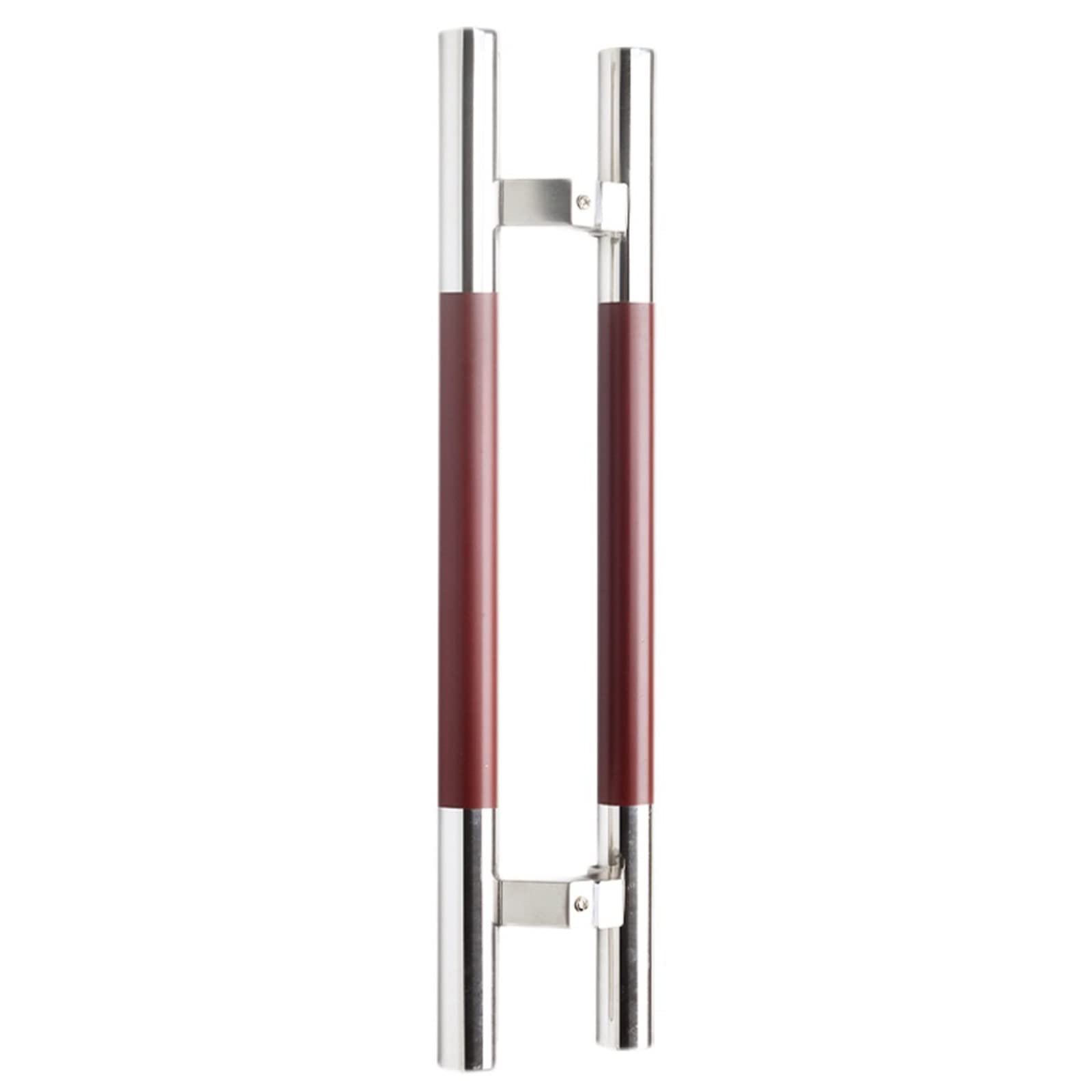 BHGFYXBS Barn Door Pull Handle, Contemporary Barn Door Handles Double Side Mounted, H Shape Stainless Steel Finish Push Pull Bar Handle For Glass Doors/Wood Doors,Silver-60Cm/23.6,Silver-60cm/23.6in