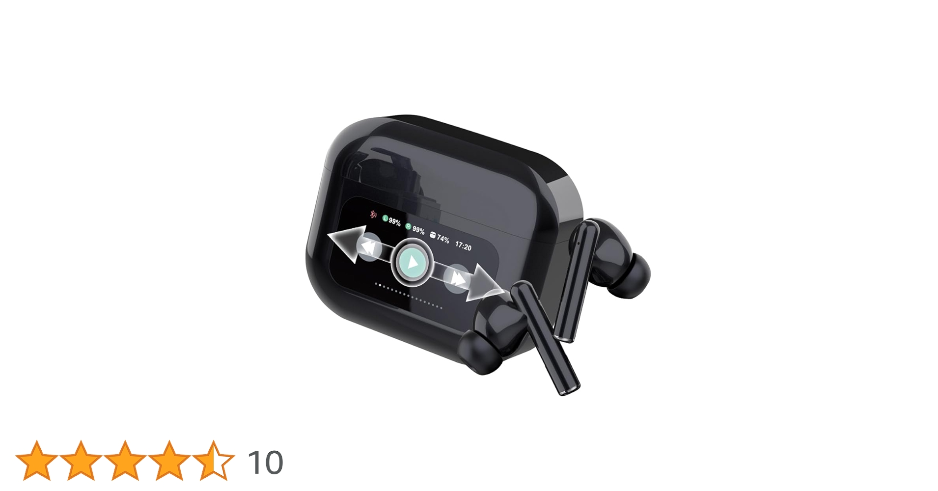 新品未使用 ワイヤレスイヤホン ワイエスエス 液晶搭載充電ケース付 イヤホン 完全ワイヤレスイヤフォン「液晶搭載TWSイヤフォン」が登場