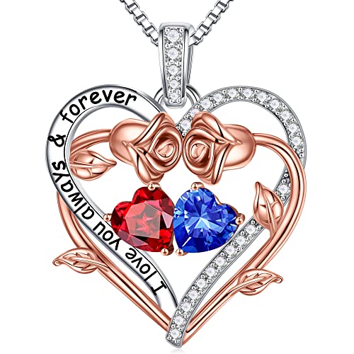 Double Birthstone Necklace