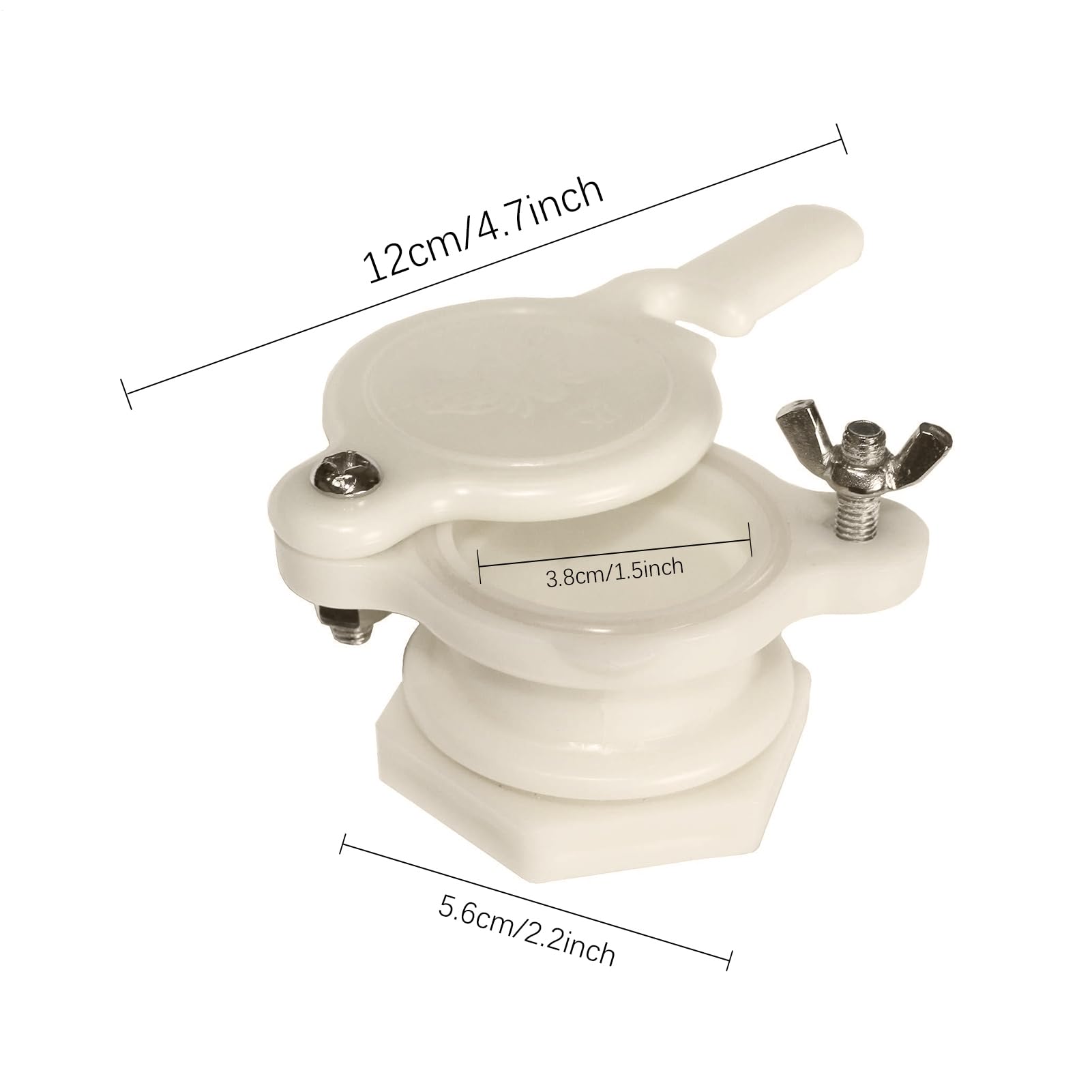 Robinet pour extracteur de miel – Robinet de seau en plastique robuste, valve d’écoulement alimentaire | Distributeur de miel pratique, outil de avec usage quotidien dans ruchers et ateliers