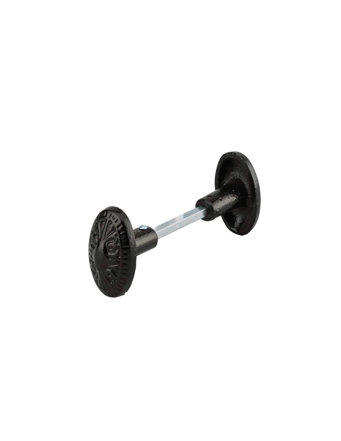 THIRARD - Bouton double FONTE PEINTE carré 6 mm avec fourreau adaptateur 7 mm